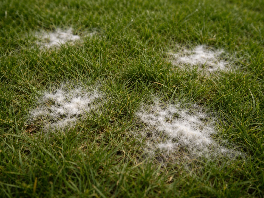 Witte schimmel in gras: oorzaak, herkenning en herstelplan